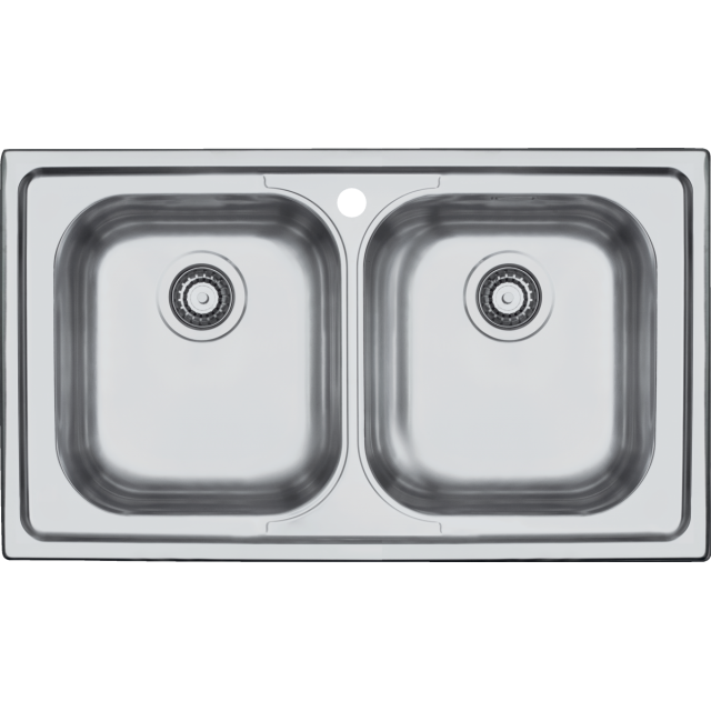 CHIUVETA BUCATARIE BARAZZ B_FAST 1LFS92, CU 2 CUVE, INCASSO, INOX