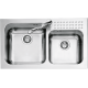 CHIUVETA BUCATARIE BARAZZ SELECT 1IS9060/2, CU 2 CUVE, INCASSO, INOX