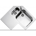 JOLLYNOX 1CCR60MN COMBINATE 60, PENTRU BUCATARIE INCORPORATA, CU 4 ARZATOARE + CUPTOR ELECTRIC, NEGRU MAT