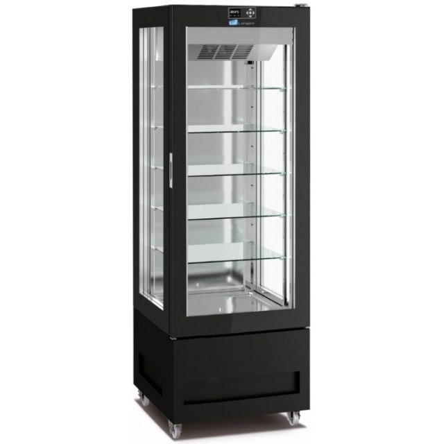 Vitrina frigorifica pentru cofetarie Longoni 65-L Vitra 6313-L capacitate 450l 1 zona racire +5° -20°C negru