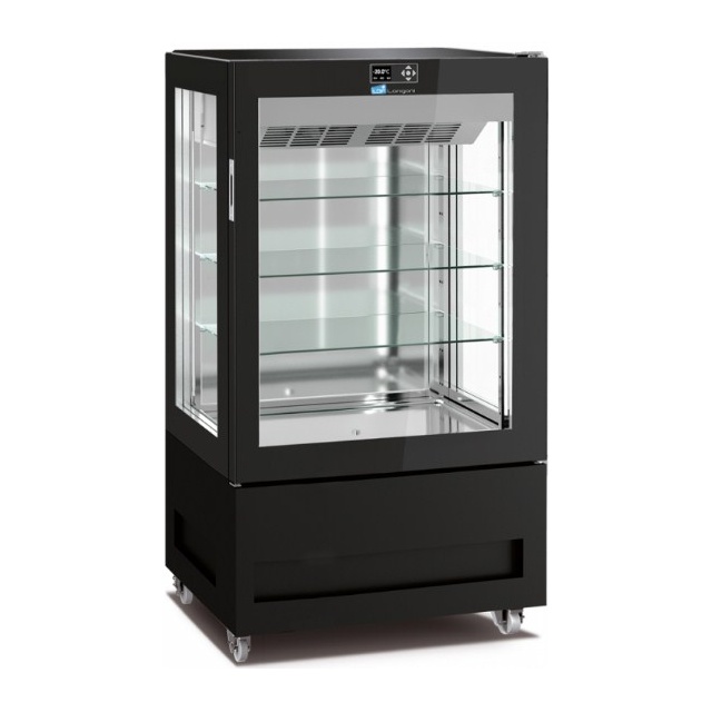 Vitrina frigorifica pentru cofetarie Longoni 85-S Vitra 8313-S capacitate 450l 1 zona racire +5° -20°C negru