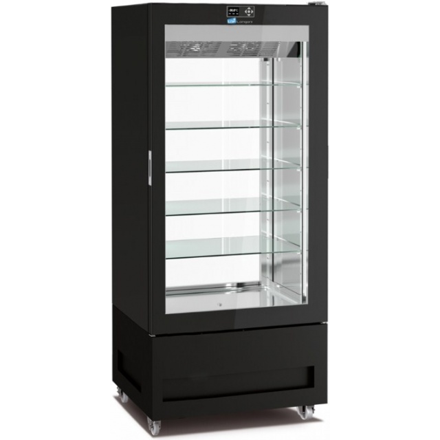 Vitrina frigorifica pentru cofetarie Longoni 85-L Vitra 8312-L capacitate 600l 1 zona racire +5° -20°C negru