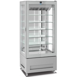 Vitrina frigorifica pentru cofetarie Longoni 85-L Vitra 8313-L capacitate 600l 1 zona racire +5° -20°C argintiu