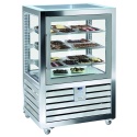 Vitrina frigorifica pentru gelaterie Silfer Quadro QGL 270 S, 3 rafturi, 264 l, -15°/-25°C, inox