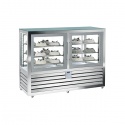 Vitrina cofetarie Tecfrigo MUSA 120 Q, capacitate 120 l, temperatura -15/-21 ºC, negru