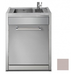 MASCA CU CHIUVETA BUCATARIE STEEL GENESI G7S-L2, 1 + 1/2 CUVE, SABBIA / INOX