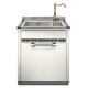 MASCA CU CHIUVETA BUCATARIE STEEL ASCOT A7S-L2, 1 + 1/2 CUVE