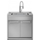 MASCA CU CHIUVETA BUCATARIE STEEL G9S-L1G, 2 USI, INOX
