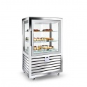Vitrina cofetarie Tecfrigo MUSA 120 Q, capacitate 120 l, temperatura -15/-21 ºC, negru