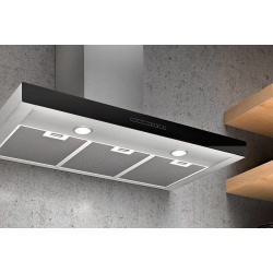 HOTA DE PERETE PENTRU BUCATARIE AIRFORCE CCF2059523, 90 CM, INOX / NEGRU