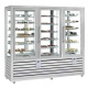 Vitrina cofetarie Tecfrigo MUSA 120 Q, capacitate 120 l, temperatura -15/-21 ºC, negru