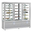 Vitrina cofetarie Tecfrigo MUSA 120 Q, capacitate 120 l, temperatura -15/-21 ºC, negru