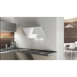 HOTA DE PERETE PENTRU BUCATARIE AIRFORCE CCF2039523, 90 CM, INOX / STICLA ALBA