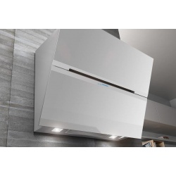 HOTA DE PERETE PENTRU BUCATARIE AIRFORCE CCF1799537, 90 CM, INOX / ALB