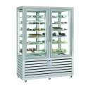 Vitrina cofetarie Tecfrigo MUSA 120 Q, capacitate 120 l, temperatura -15/-21 ºC, negru