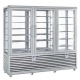 Vitrina frigorifica cofetarie Silfer Quadro QPG QPG 1300 S/S/V, 12 rafturi, 1388 l, 2 zone temperatura -15°-25°C /+4°+10°C, inox Vitrina frigorifica cofetarie Silfer Quadro QPG QPG 1300 S/S/V, 12 rafturi, 1388 l, 2 zone temperatura -15°-25°C /+4°+10°C, inox
