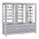 Vitrina frigorifica cofetarie Silfer Quadro QPG 1300 S/S/R, 18 rafturi, 1388 l, 2 zone temperatura -15°-25°C /+4°+10°C, inox Vitrina frigorifica cofetarie Silfer Quadro QPG 1300 S/S/R, 18 rafturi, 1388 l, 2 zone temperatura -15°-25°C /+4°+10°C, inox
