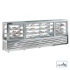 Vitrina cofetarie Tecfrigo MUSA 120 Q, capacitate 120 l, temperatura -15/-21 ºC, negru