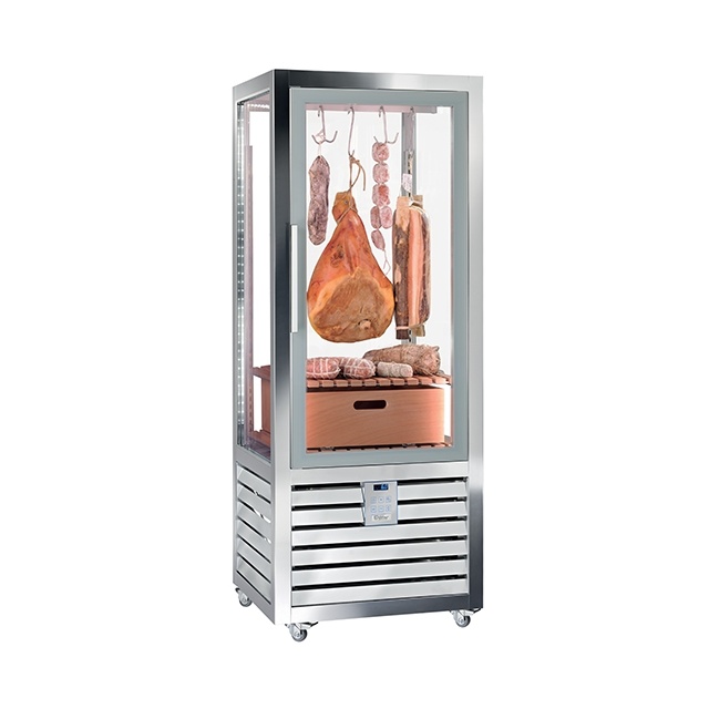 Vitrina frigorifica pentru delicatese Silfer Quadro QSM 450 G/CL, capacitate 427 l, temperatura +4°+8°C, inox