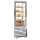 Vitrina cofetarie Tecfrigo MUSA 120 Q, capacitate 120 l, temperatura -15/-21 ºC, negru