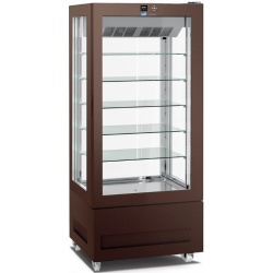 Vitrina frigorifica pentru cofetarie Longoni 85-L Vitra 8314-L capacitate 600l 1 zona racire +5° -20°C maro