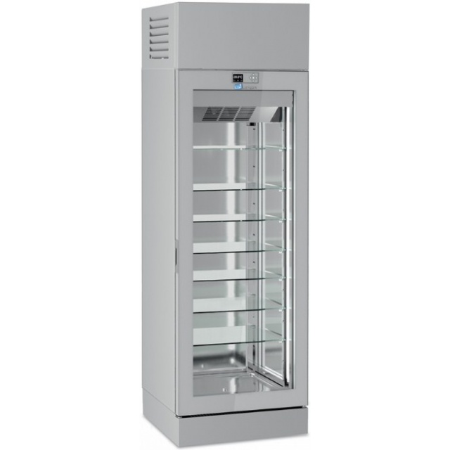 Vitrina frigorifica pentru cofetarie Longoni 65-XL Vitra 6311-XL capacitate 600l 1 zona racire +5° -20°C argintiu