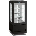 Vitrina frigorifica pentru cofetarie Longoni 65-S Vitra 6413-S capacitate 300l 1 zona racire -2 /+15°C negru