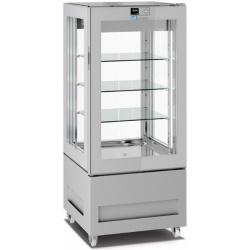 Vitrina frigorifica pentru cofetarie Longoni 65-S Vitra 6414-S capacitate 300l 1 zona racire -2 /+15°C argintiu
