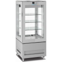 Vitrina frigorifica pentru cofetarie Longoni 65-S Vitra 6414-S capacitate 300l 1 zona racire -2 /+15°C argintiu