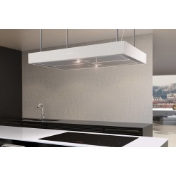 HOTA PENTRU INSULA BUCATARIE AIRFORCE AXIAL CCF161A9026, 90 CM, INOX / ALB