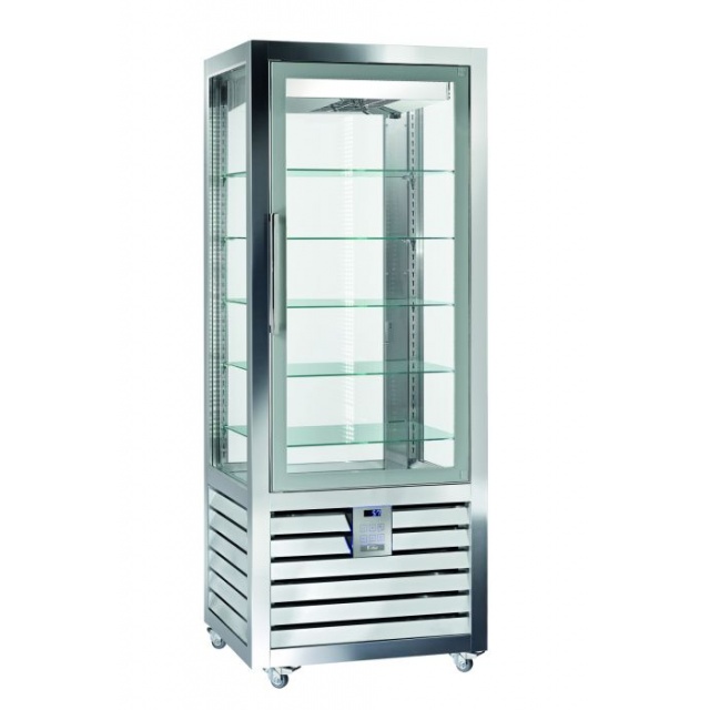 Vitrina frigorifica cofetarie Silfer Neo NGL 250 S, 6 rafturi, 250 l, -15°-25°C, inox
