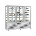 Vitrina cofetarie Tecfrigo MUSA 120 Q, capacitate 120 l, temperatura -15/-21 ºC, negru