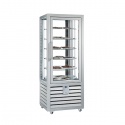 Vitrina cofetarie Tecfrigo MUSA 120 Q, capacitate 120 l, temperatura -15/-21 ºC, negru