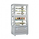 Vitrina cofetarie Tecfrigo MUSA 120 Q, capacitate 120 l, temperatura -15/-21 ºC, negru