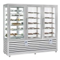 Vitrina cofetarie Tecfrigo MUSA 120 Q, capacitate 120 l, temperatura -15/-21 ºC, negru