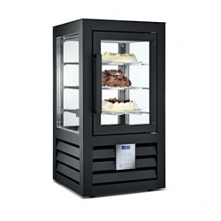 Vitrina frigorifica prezentare Silfer Neo NEB 100 S, 3 rafturi, 98 l, temperatura -15°+23° C, negru