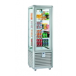 Vitrina frigorifica bauturi Silfer Neo NBV 450 G , 4 rafturi, 427 l, temperatura +6°+10° C, inox