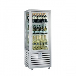 Vitrina cofetarie Tecfrigo MUSA 120 Q, capacitate 120 l, temperatura -15/-21 ºC, negru