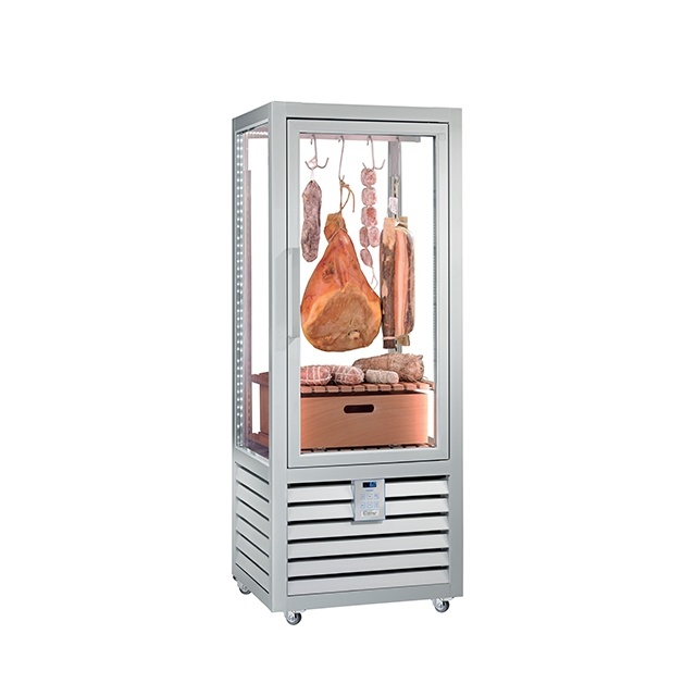 Vitrina frigorifica pentru delictatese Silfer Salumeria Neo NSM 450 G/CL, 427 l, temperatura +4°+8°C, inox