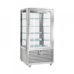Vitrina cofetarie Tecfrigo MUSA 120 Q, capacitate 120 l, temperatura -15/-21 ºC, negru