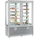 Vitrina cofetarie Tecfrigo MUSA 120 Q, capacitate 120 l, temperatura -15/-21 ºC, negru