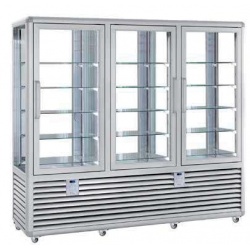Vitrina cofetarie Tecfrigo MUSA 120 Q, capacitate 120 l, temperatura -15/-21 ºC, negru