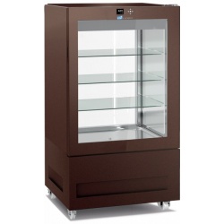 Vitrina frigorifica pentru cofetarie Longoni 85-S Vitra 8412-S capacitate 450l 1 zona racire -2 /+15°C maro