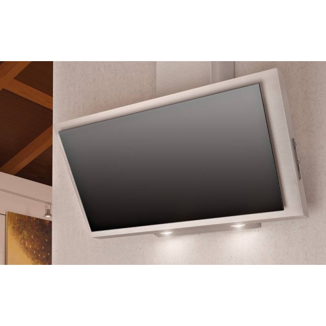 HOTA DE PERETE PENTRU BUCATARIE AIRF ORCE F162 D2, 60 CM, INOX / STICLA NEAGRA