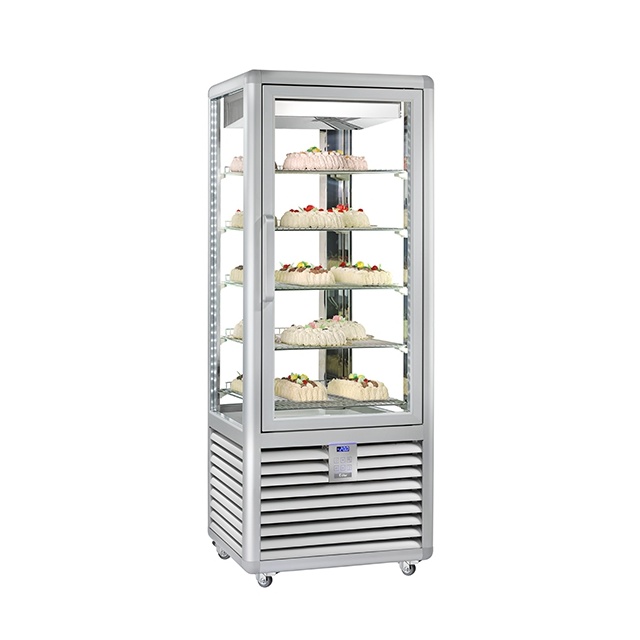 Vitrina cofetarie Tecfrigo MUSA 120 Q, capacitate 120 l, temperatura -15/-21 ºC, negru