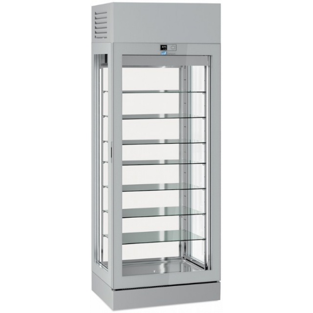 Vitrina frigorifica pentru cofetarie Longoni 85-XL Vitra 8414-XL capacitate 780l 1 zona racire -2 /+15°C argintiu