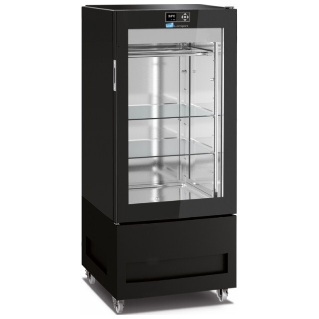 Vitrina frigorifica pentru măcelărie Longoni 65-S Vitra 6711-S capacitate 300l 1 zona racire ± 0 / + 4 ° C negru
