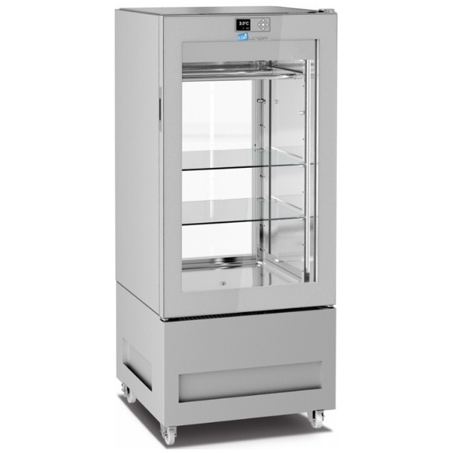 Vitrina frigorifica pentru măcelărie Longoni 65-S Vitra 6712-S capacitate 300l 1 zona racire ± 0 / + 4 °C argintiu