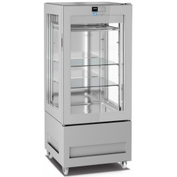 Vitrina frigorifica pentru măcelărie Longoni 65-S Vitra 6713-S capacitate 300l 1 zona racire ± 0 / + 4 °C argintiu