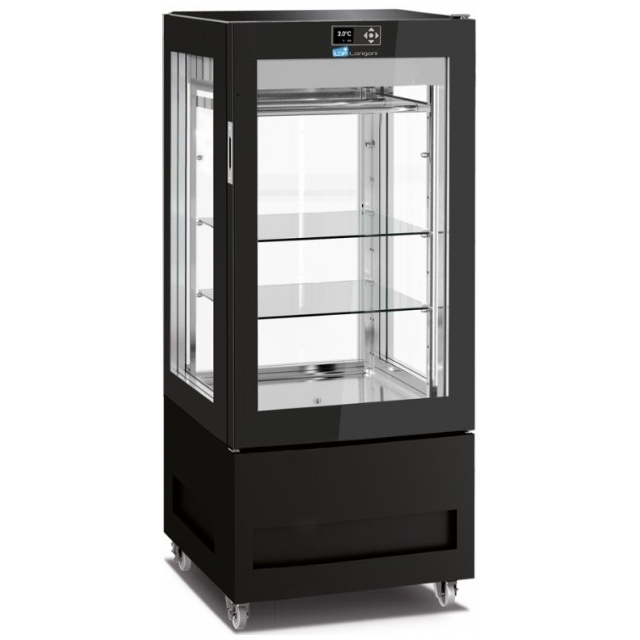 Vitrina frigorifica pentru măcelărie Longoni 65-S Vitra 6714-S capacitate 300l 1 zona racire ± 0 / + 4 °C negru